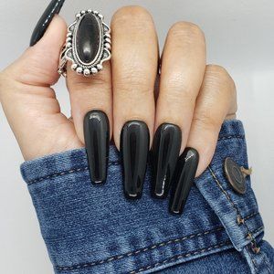 COPY - Onyx Long Ballerina Set of 20 Nails